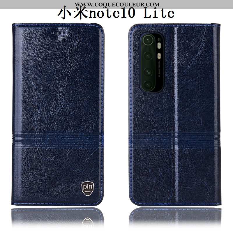 Étui Xiaomi Mi Note 10 Lite Protection Tout Compris Housse, Coque Xiaomi Mi Note 10 Lite Cuir Vérita