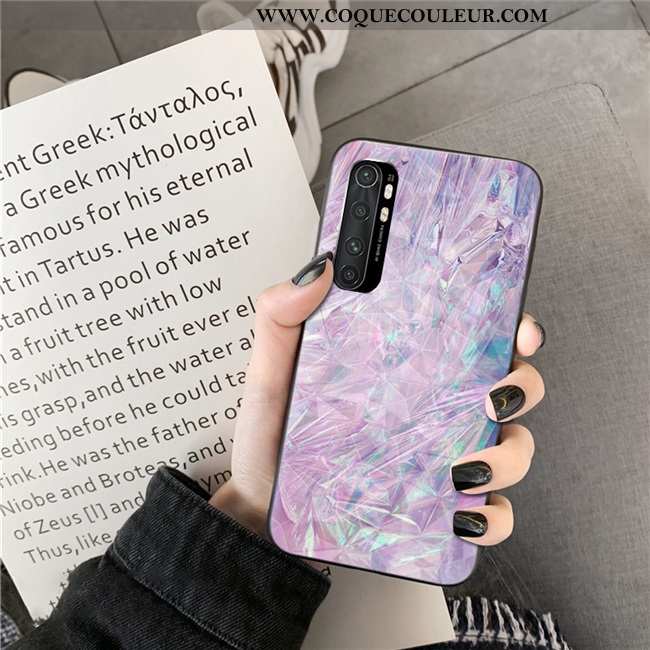 Housse Xiaomi Mi Note 10 Lite Violet Téléphone Portable Jeunesse, Étui Xiaomi Mi Note 10 Lite Coque 