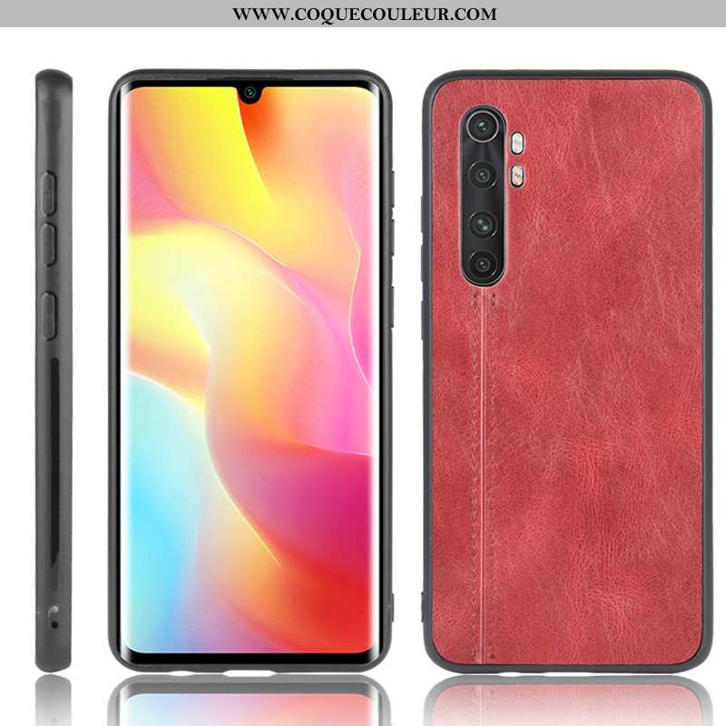 Coque Xiaomi Mi Note 10 Lite Modèle Fleurie Rouge Petit, Housse Xiaomi Mi Note 10 Lite Protection Bo