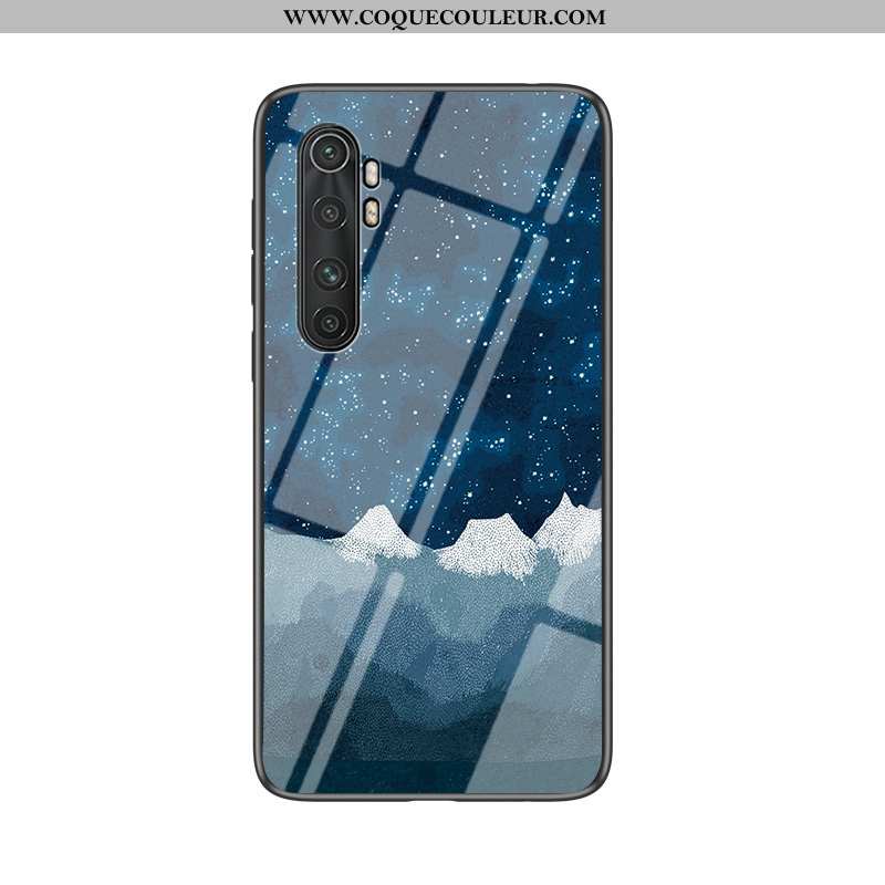 Housse Xiaomi Mi Note 10 Lite Mode Coque Bleu Marin, Étui Xiaomi Mi Note 10 Lite Protection Fluide D