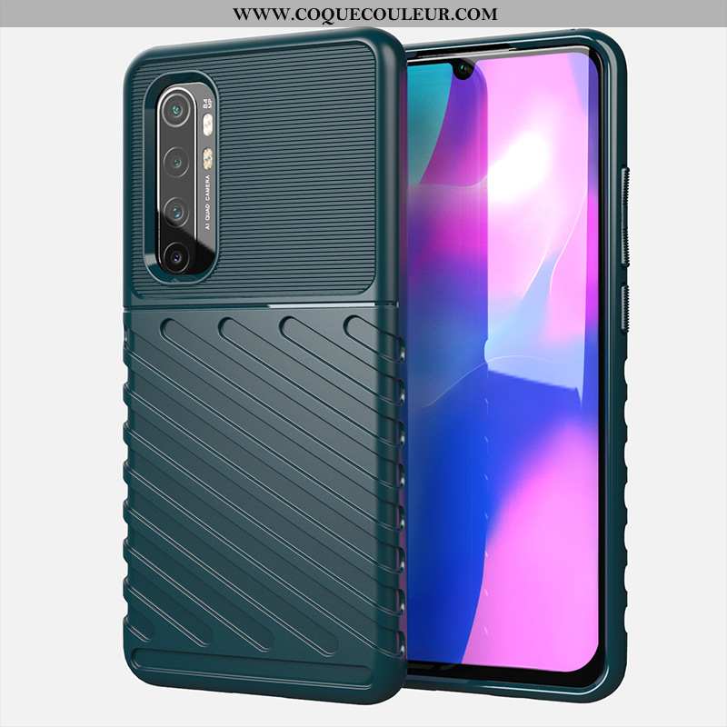 Étui Xiaomi Mi Note 10 Lite Silicone Coque Vert, Xiaomi Mi Note 10 Lite Téléphone Portable Petit Tur