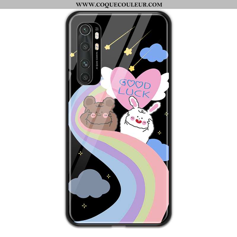 Coque Xiaomi Mi Note 10 Lite Dessin Animé Amoureux Téléphone Portable, Housse Xiaomi Mi Note 10 Lite