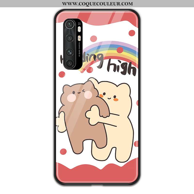 Coque Xiaomi Mi Note 10 Lite Dessin Animé Amoureux Téléphone Portable, Housse Xiaomi Mi Note 10 Lite