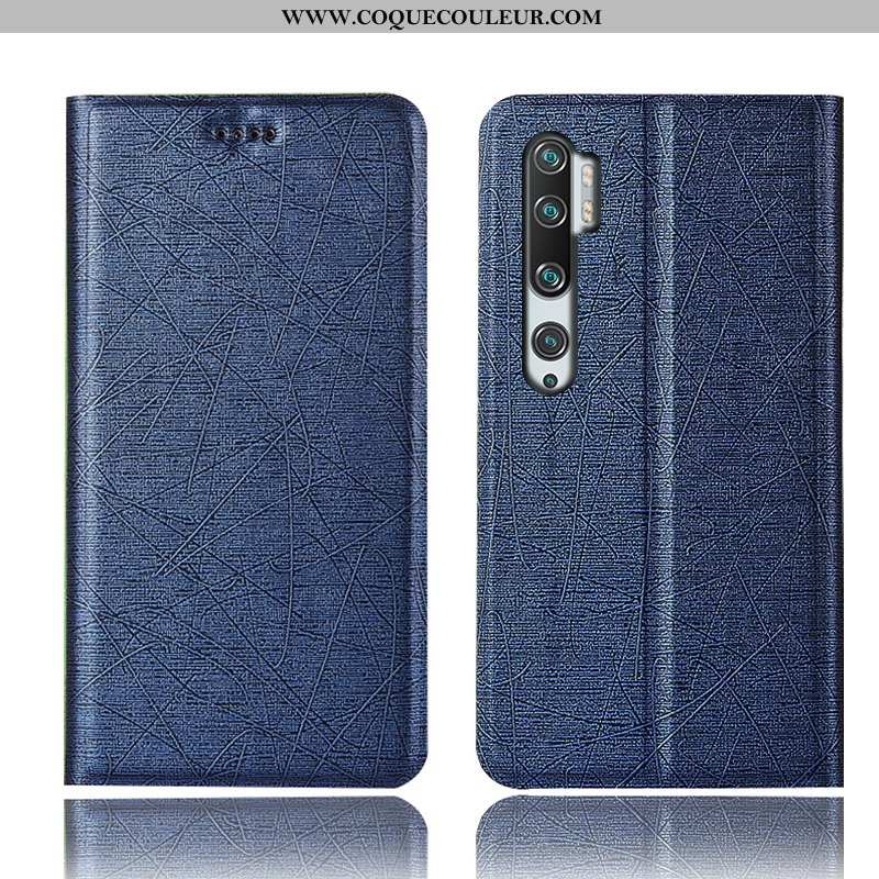 Étui Xiaomi Mi Note 10 Protection Housse Modèle Fleurie, Coque Xiaomi Mi Note 10 Cuir Incassable Dor