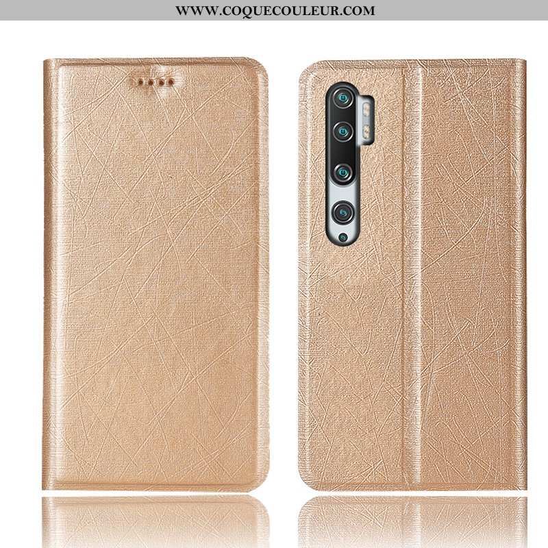 Étui Xiaomi Mi Note 10 Protection Housse Modèle Fleurie, Coque Xiaomi Mi Note 10 Cuir Incassable Dor