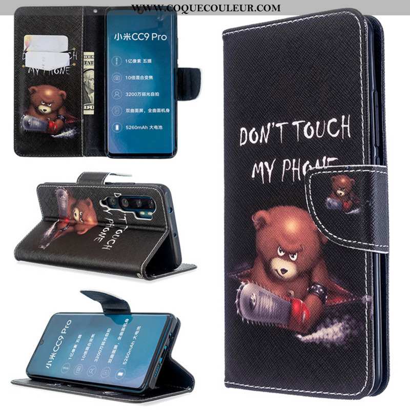 Housse Xiaomi Mi Note 10 Protection Peinture Coque, Étui Xiaomi Mi Note 10 Cuir Téléphone Portable B