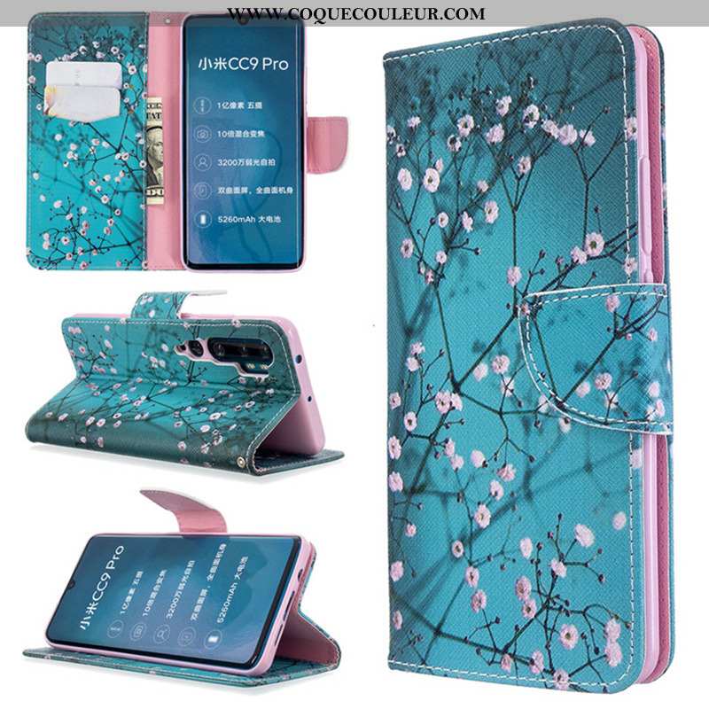 Housse Xiaomi Mi Note 10 Protection Peinture Coque, Étui Xiaomi Mi Note 10 Cuir Téléphone Portable B