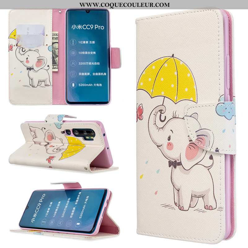 Housse Xiaomi Mi Note 10 Protection Peinture Coque, Étui Xiaomi Mi Note 10 Cuir Téléphone Portable B