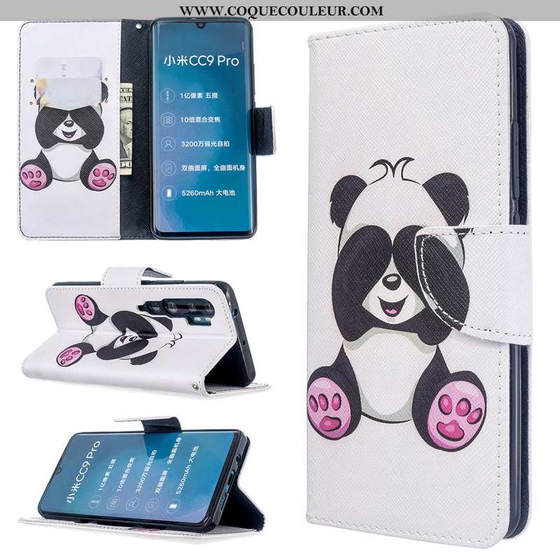 Housse Xiaomi Mi Note 10 Protection Peinture Coque, Étui Xiaomi Mi Note 10 Cuir Téléphone Portable B