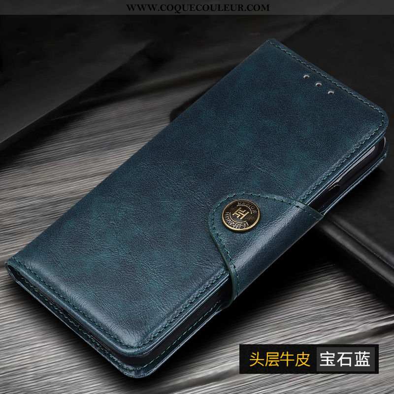 Étui Xiaomi Mi Note 10 Cuir Véritable Téléphone Portable Coque, Coque Xiaomi Mi Note 10 Cuir Incassa