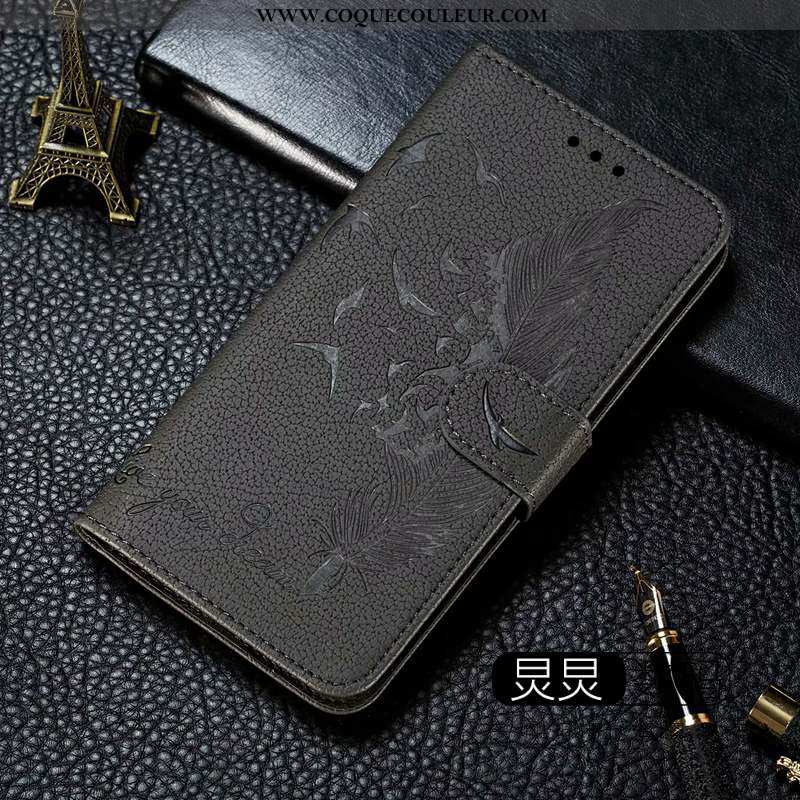 Coque Xiaomi Mi Note 10 Personnalité Téléphone Portable Housse, Housse Xiaomi Mi Note 10 Cuir Verte