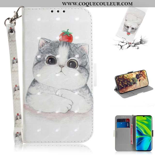 Coque Xiaomi Mi Note 10 Dessin Animé Tout Compris Incassable, Housse Xiaomi Mi Note 10 Charmant Cuir