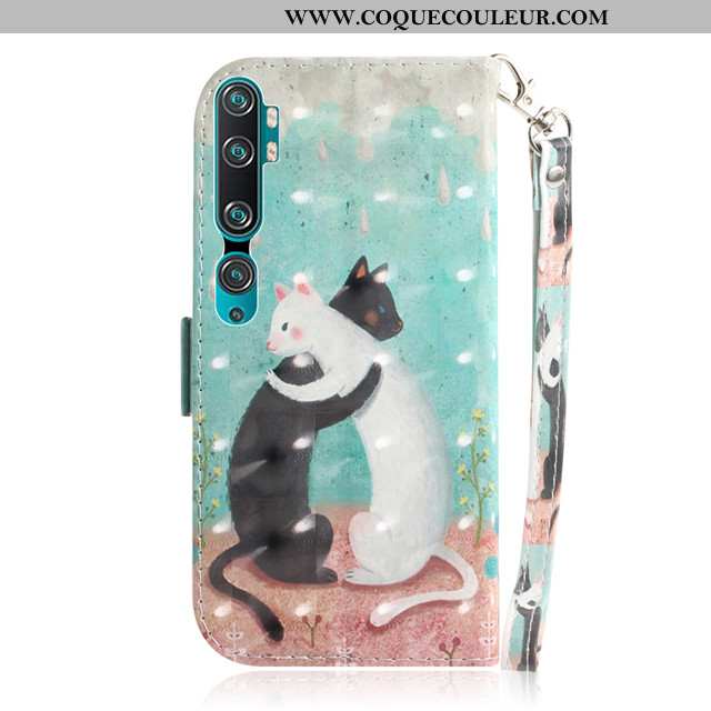 Coque Xiaomi Mi Note 10 Dessin Animé Tout Compris Incassable, Housse Xiaomi Mi Note 10 Charmant Cuir