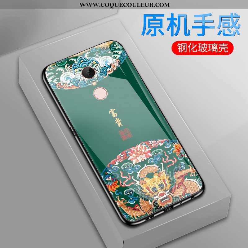 Coque Xiaomi Redmi 5 Créatif Vert Téléphone Portable, Housse Xiaomi Redmi 5 Vintage Style Chinois Ve