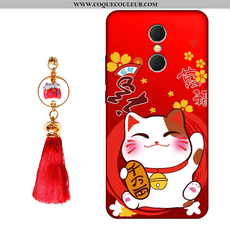 Coque Xiaomi Redmi 5 Dessin Animé Incassable, Housse Xiaomi Redmi 5 Tendance Étui Rouge