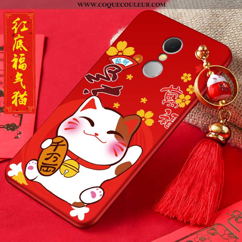 Coque Xiaomi Redmi 5 Dessin Animé Incassable, Housse Xiaomi Redmi 5 Tendance Étui Rouge