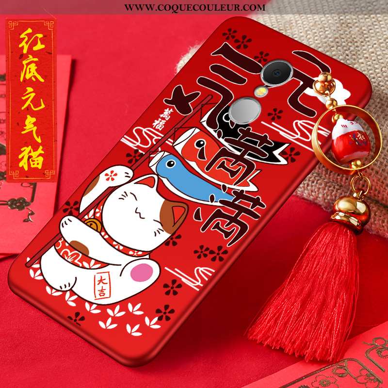 Coque Xiaomi Redmi 5 Dessin Animé Incassable, Housse Xiaomi Redmi 5 Tendance Étui Rouge