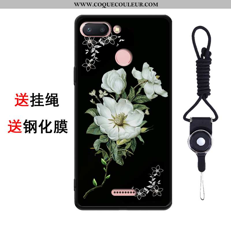 Coque Xiaomi Redmi 6 Personnalité Rouge Frais, Housse Xiaomi Redmi 6 Créatif Tendance Rose