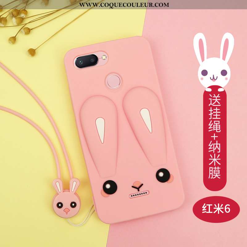 Housse Xiaomi Redmi 6 Dessin Animé Étui Rouge, Xiaomi Redmi 6 Charmant Créatif Violet