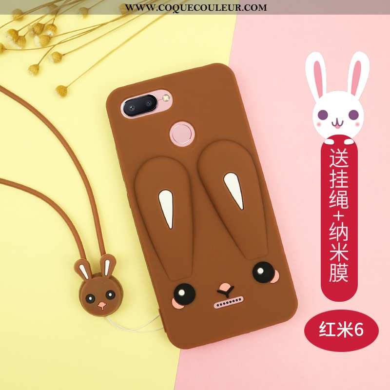 Housse Xiaomi Redmi 6 Dessin Animé Étui Rouge, Xiaomi Redmi 6 Charmant Créatif Violet