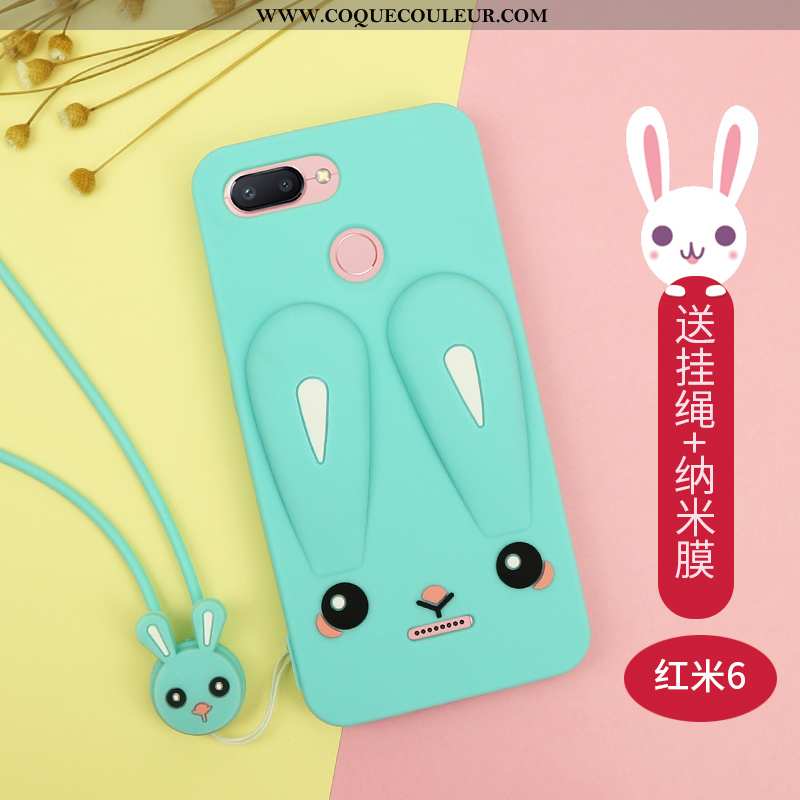 Housse Xiaomi Redmi 6 Dessin Animé Étui Rouge, Xiaomi Redmi 6 Charmant Créatif Violet