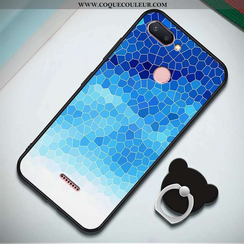 Étui Xiaomi Redmi 6 Silicone Tout Compris Rouge, Coque Xiaomi Redmi 6 Protection Bleu