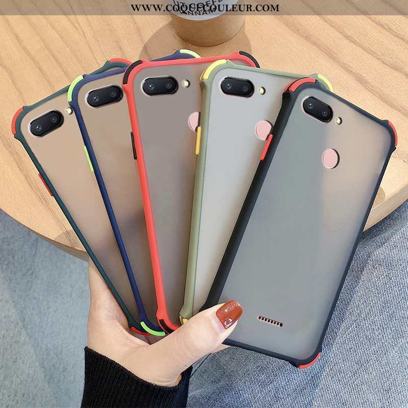 Coque Xiaomi Redmi 6 Transparent Incassable Téléphone Portable, Housse Xiaomi Redmi 6 Délavé En Daim