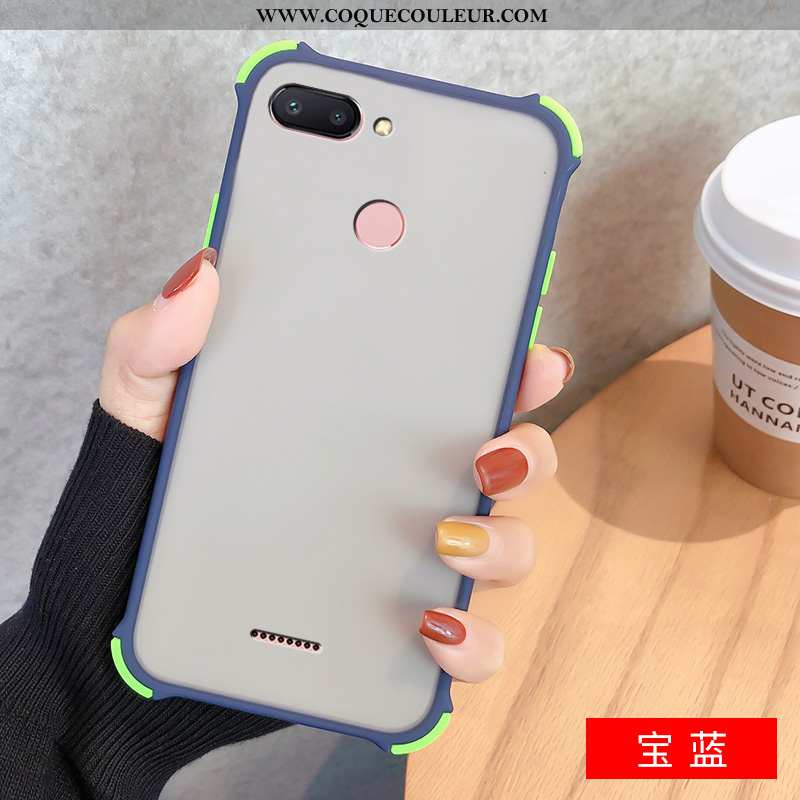 Coque Xiaomi Redmi 6 Transparent Incassable Téléphone Portable, Housse Xiaomi Redmi 6 Délavé En Daim