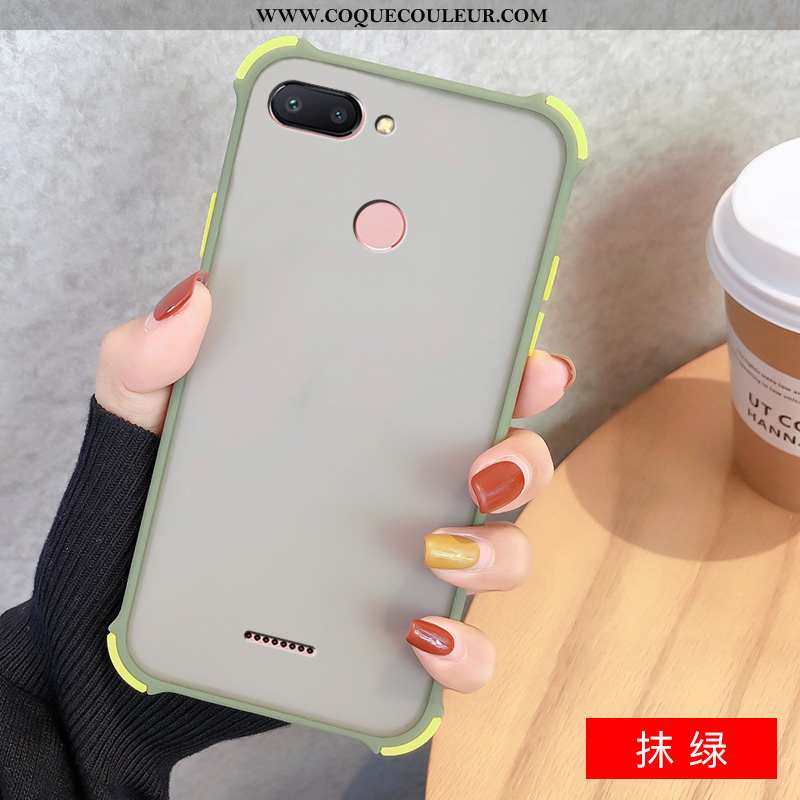 Coque Xiaomi Redmi 6 Transparent Incassable Téléphone Portable, Housse Xiaomi Redmi 6 Délavé En Daim