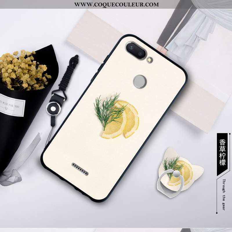 Coque Xiaomi Redmi 6 Délavé En Daim Créatif Protection, Housse Xiaomi Redmi 6 Personnalité Fluide Do