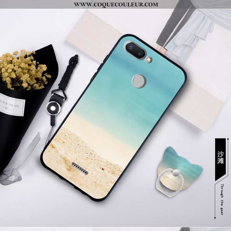 Coque Xiaomi Redmi 6 Délavé En Daim Créatif Protection, Housse Xiaomi Redmi 6 Personnalité Fluide Do