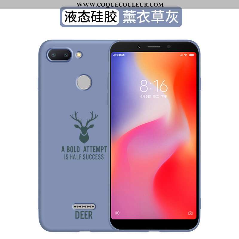 Coque Xiaomi Redmi 6 Créatif Téléphone Portable Fluide Doux, Housse Xiaomi Redmi 6 Charmant Étui Rou