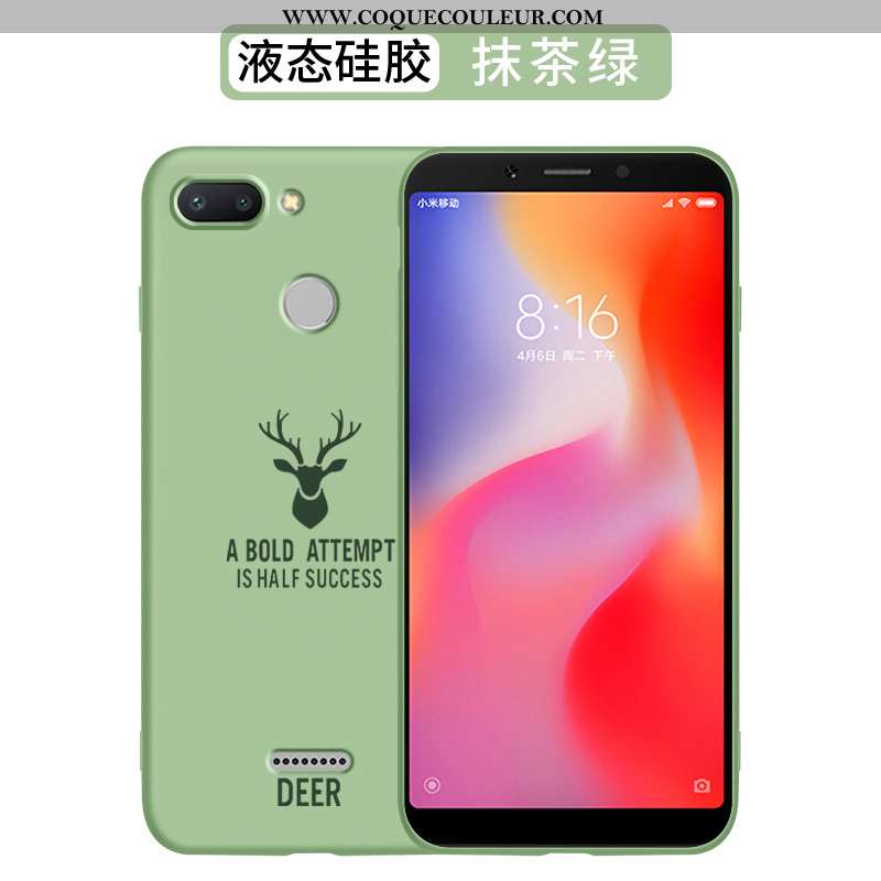 Coque Xiaomi Redmi 6 Créatif Téléphone Portable Fluide Doux, Housse Xiaomi Redmi 6 Charmant Étui Rou