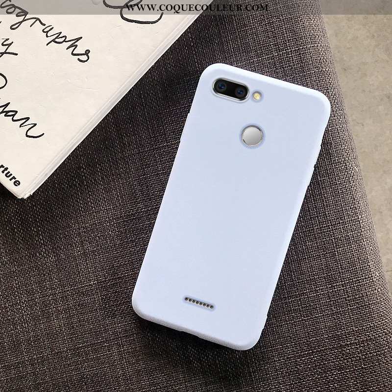 Housse Xiaomi Redmi 6 Fluide Doux Étui Ultra, Xiaomi Redmi 6 Protection Net Rouge Rose