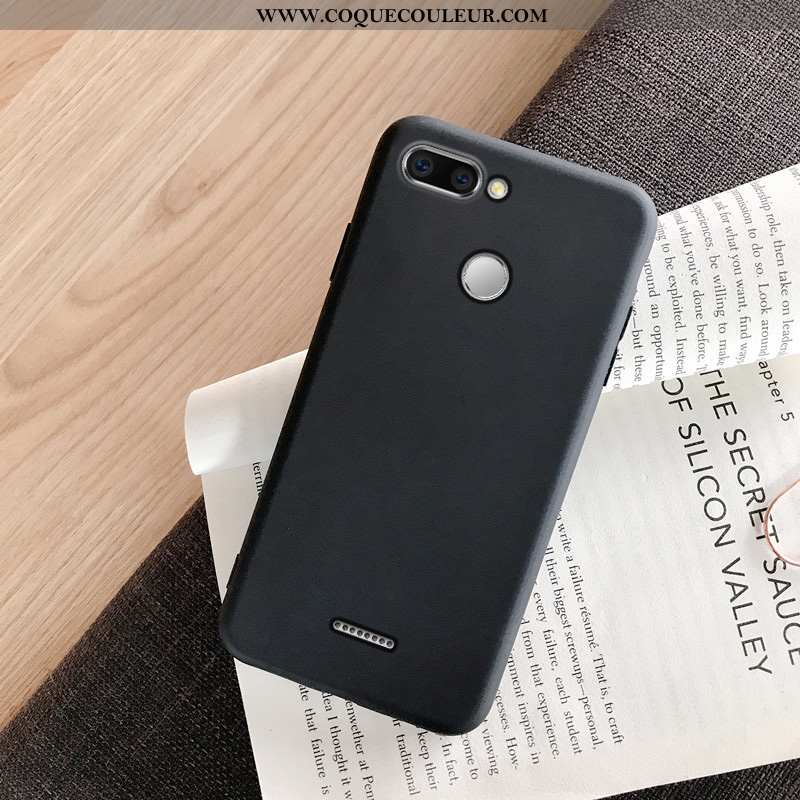 Housse Xiaomi Redmi 6 Fluide Doux Étui Ultra, Xiaomi Redmi 6 Protection Net Rouge Rose