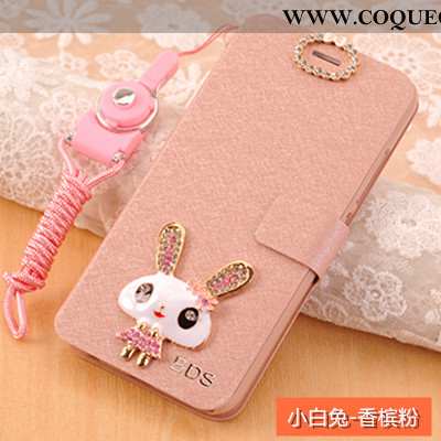 Coque Xiaomi Redmi 6a Protection Cuir, Housse Xiaomi Redmi 6a Ornements Suspendus Incassable Rose