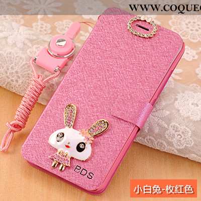 Coque Xiaomi Redmi 6a Protection Cuir, Housse Xiaomi Redmi 6a Ornements Suspendus Incassable Rose