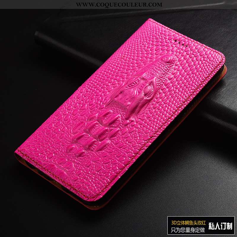 Étui Xiaomi Redmi 6a Cuir Véritable Petit Protection, Coque Xiaomi Redmi 6a Cuir Personnalisé Rose