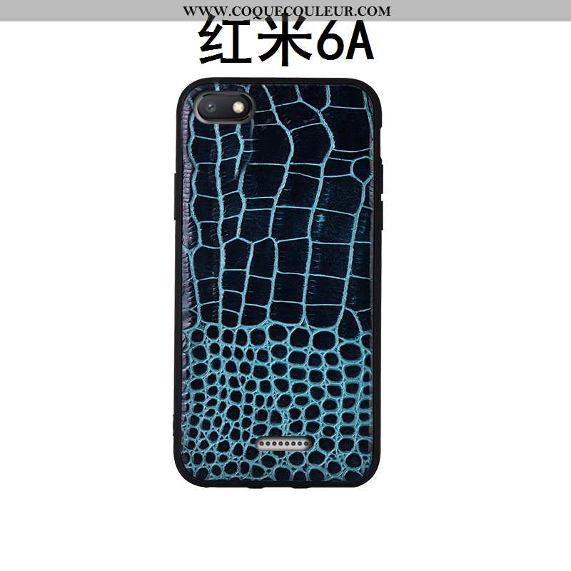 Coque Xiaomi Redmi 6a Cuir Tout Compris Rouge, Housse Xiaomi Redmi 6a Modèle Fleurie Protection Véri