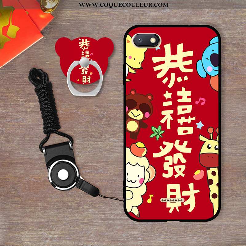 Étui Xiaomi Redmi 6a Fluide Doux Dessin Animé, Coque Xiaomi Redmi 6a Personnalité Tout Compris Blanc