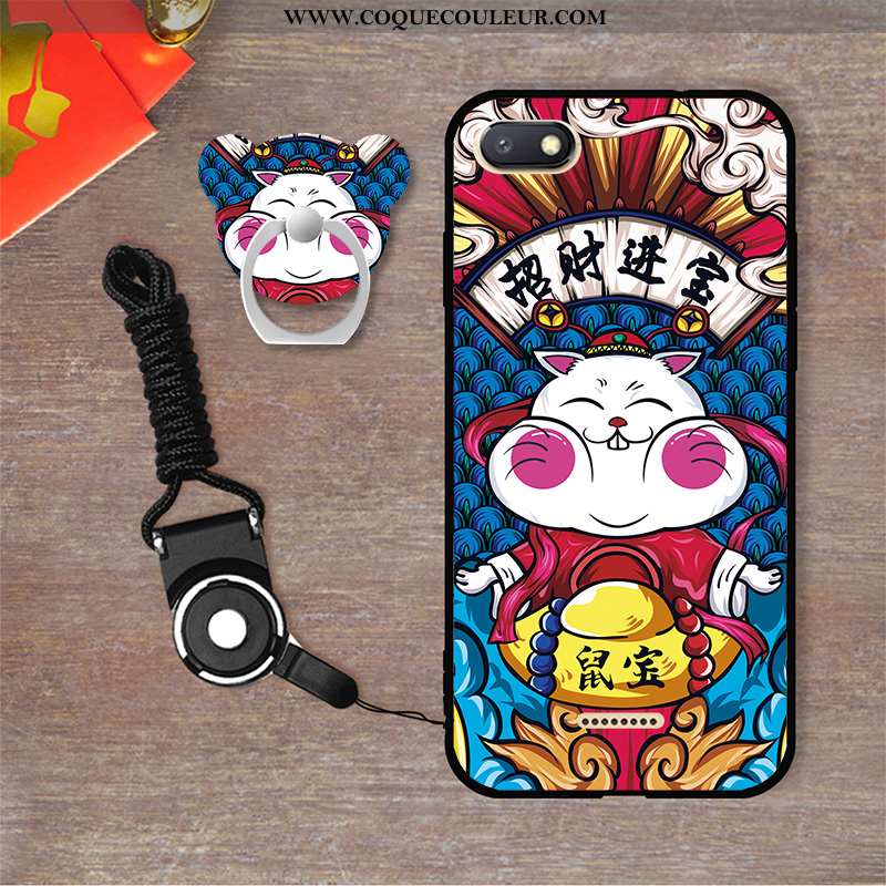 Étui Xiaomi Redmi 6a Fluide Doux Dessin Animé, Coque Xiaomi Redmi 6a Personnalité Tout Compris Blanc