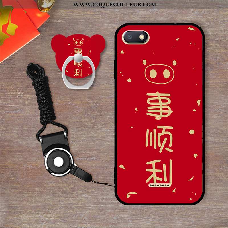 Étui Xiaomi Redmi 6a Fluide Doux Dessin Animé, Coque Xiaomi Redmi 6a Personnalité Tout Compris Blanc