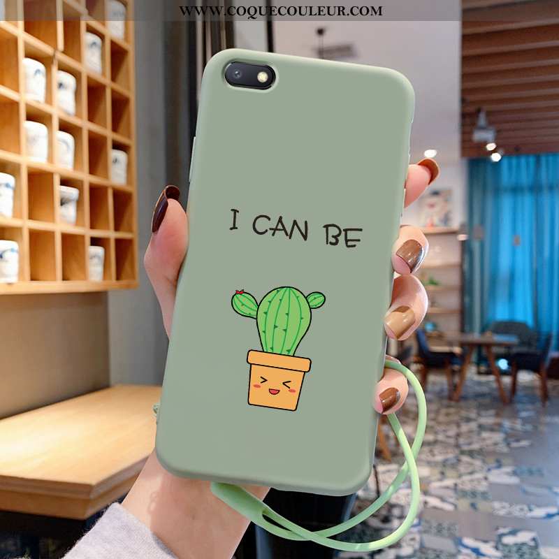 Étui Xiaomi Redmi 6a Protection Vert Fleurs, Coque Xiaomi Redmi 6a Personnalité Tendance Verte