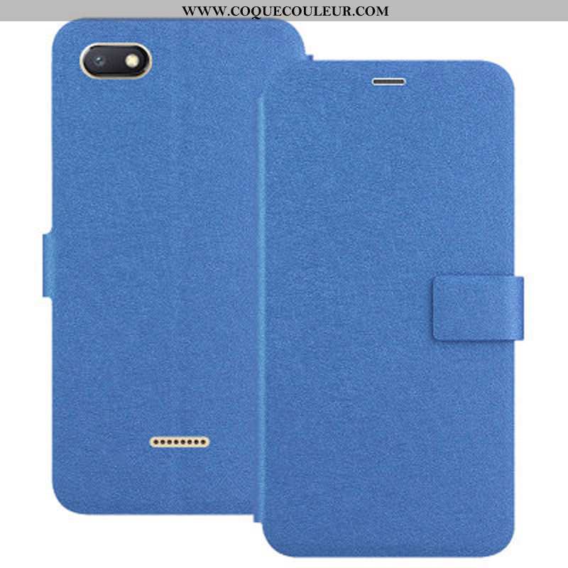 Étui Xiaomi Redmi 6a Cuir Téléphone Portable Silicone, Coque Xiaomi Redmi 6a Fluide Doux Petit Rose