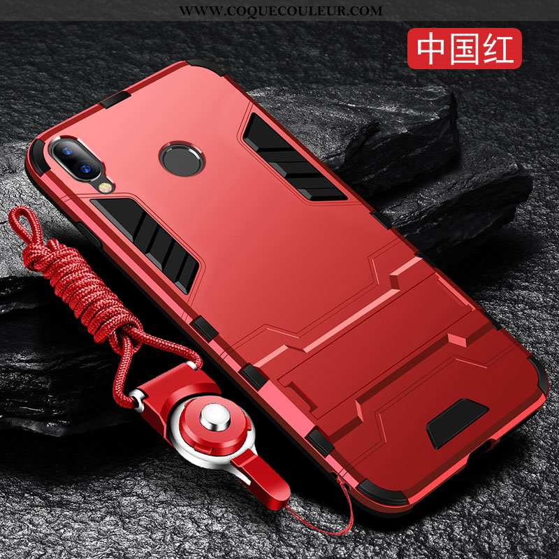 Coque Xiaomi Redmi 7 Protection Fluide Doux Rouge, Housse Xiaomi Redmi 7 Délavé En Daim Tout Compris