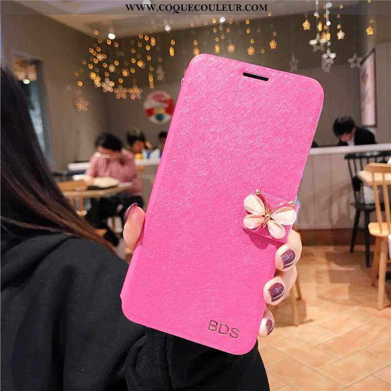 Housse Xiaomi Redmi 7 Protection Rouge Ultra, Étui Xiaomi Redmi 7 Cou Suspendu Rose