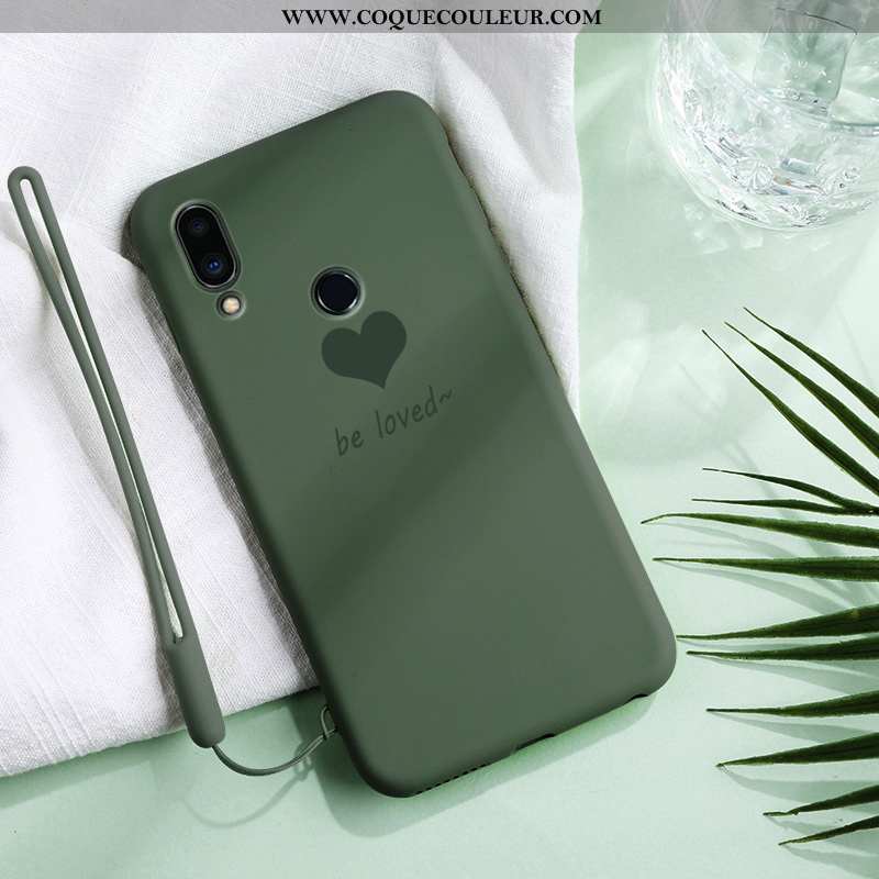 Housse Xiaomi Redmi 7 Coque En Silicone Simple Bleu Marin, Étui Xiaomi Redmi 7 Mode Petit Bleu Foncé