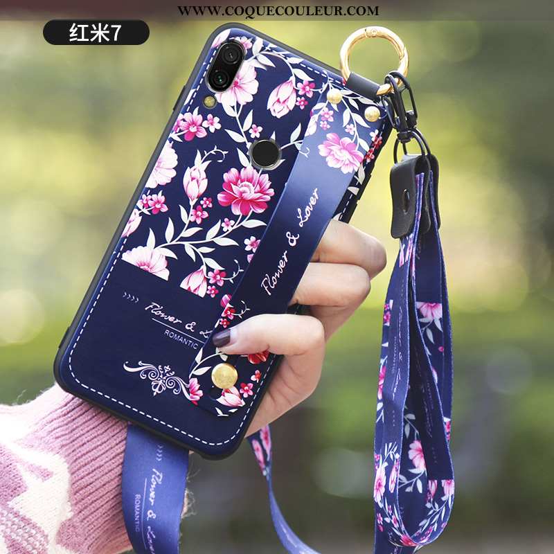 Coque Xiaomi Redmi 7 Tendance Personnalité Haute, Housse Xiaomi Redmi 7 Silicone Vintage Blanche