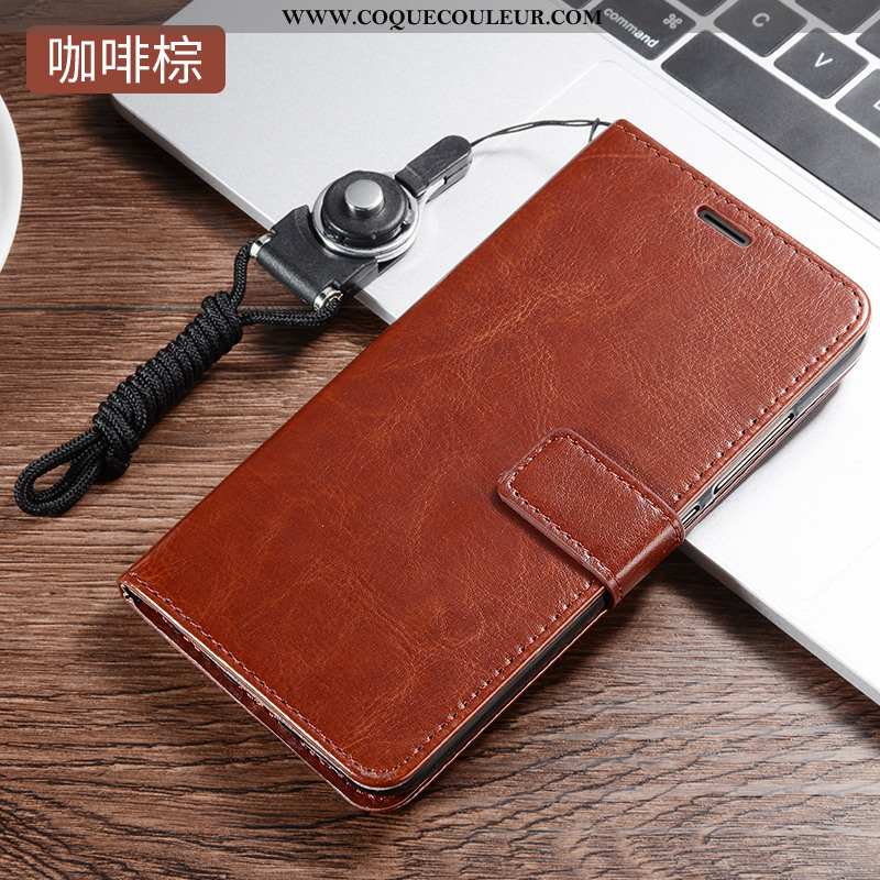 Coque Xiaomi Redmi 7 Protection Étui Tout Compris, Housse Xiaomi Redmi 7 Cuir Bleu Foncé