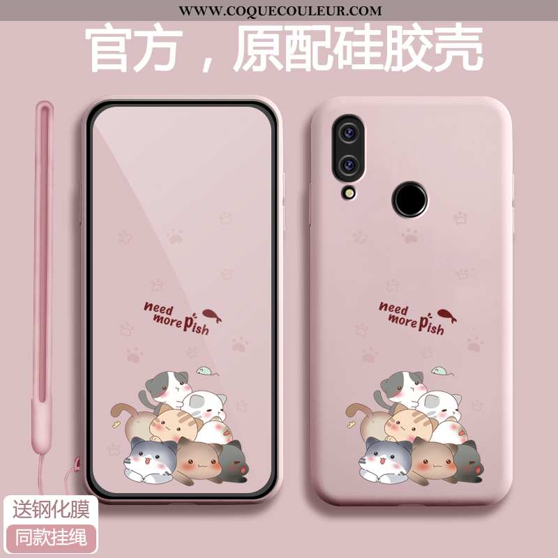 Étui Xiaomi Redmi 7 Fluide Doux Rouge Coque, Coque Xiaomi Redmi 7 Silicone Net Rouge Bleu